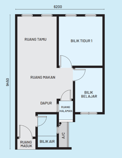 Pelan lantai kediaman asal